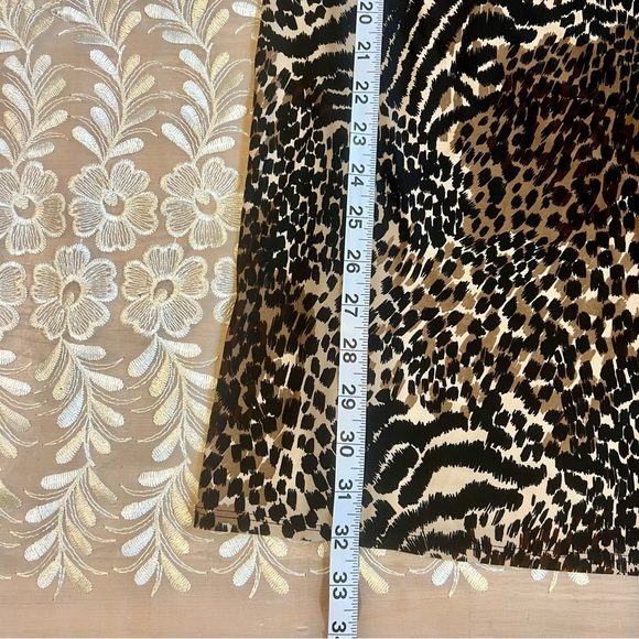 George Sleepwear Leopard Print Nightgown Dress w/ Lace Trim -Size XL -NW21 - Picture 7 of 8